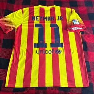 FC Barcelona #11 Neymar 2013-14 Nike Vintage La Liga Away Jersey